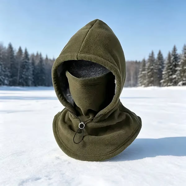 🥶One-piece flannel warm mask hat– Full Face & Neck Winter Protection for Outdoor Adventures