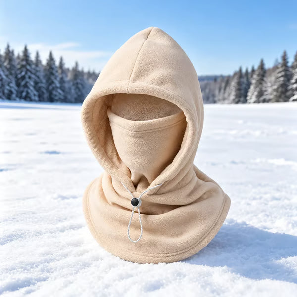 🥶One-piece flannel warm mask hat– Full Face & Neck Winter Protection for Outdoor Adventures