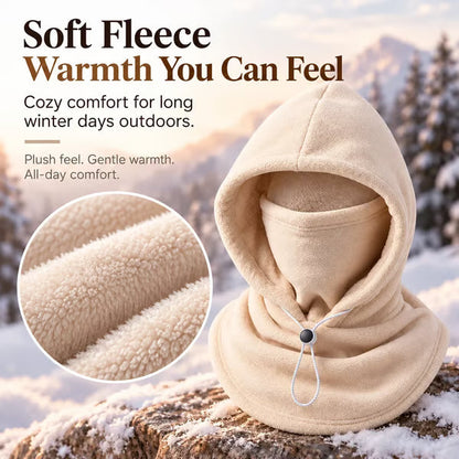 🥶One-piece flannel warm mask hat– Full Face & Neck Winter Protection for Outdoor Adventures