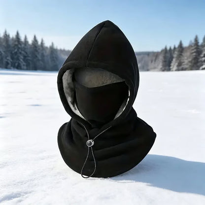 🥶One-piece flannel warm mask hat– Full Face & Neck Winter Protection for Outdoor Adventures